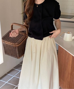 《即納商品》fleeng long skirt (butter / beige / navy)