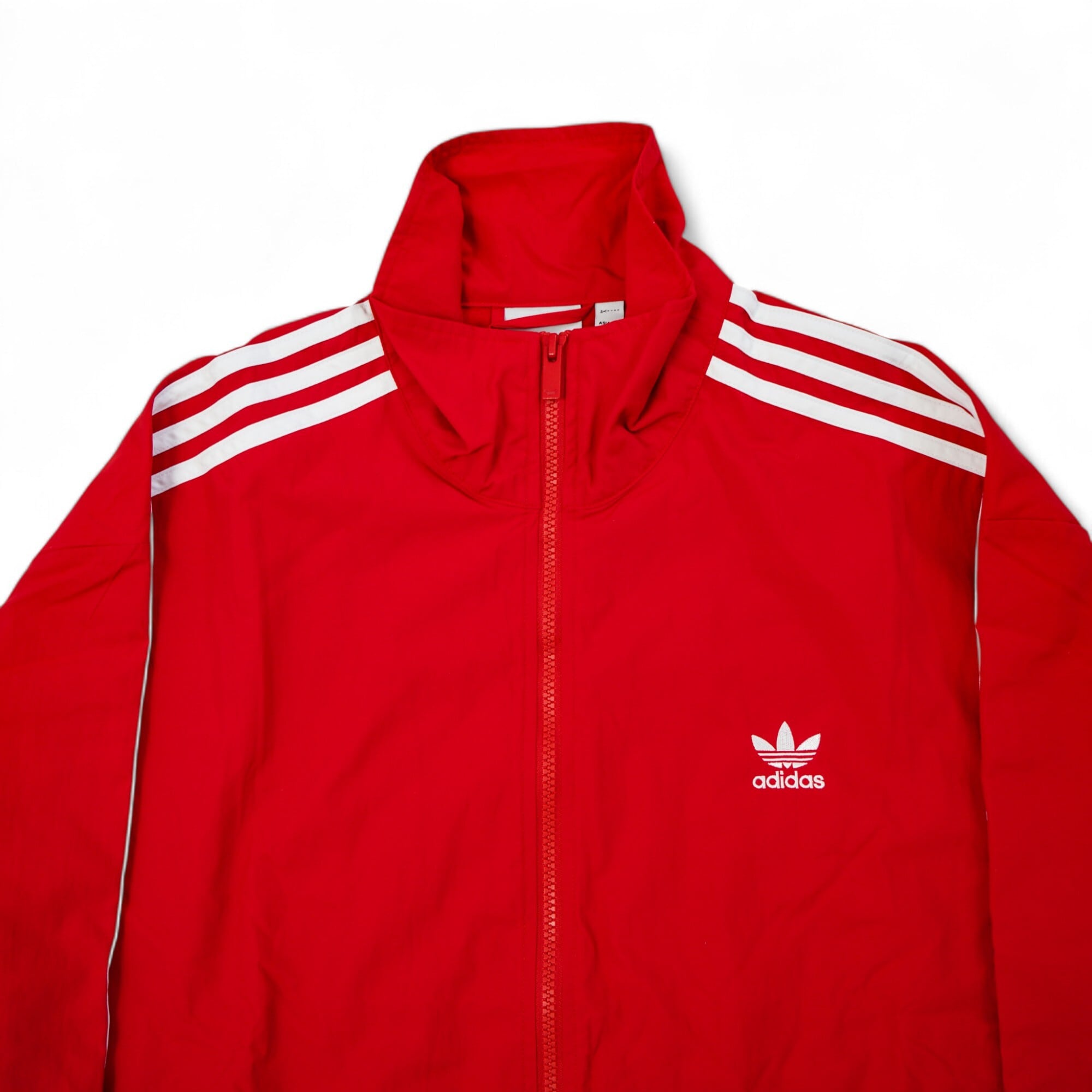 adidas アディダス スリーストライプ トラックジャケット レッド