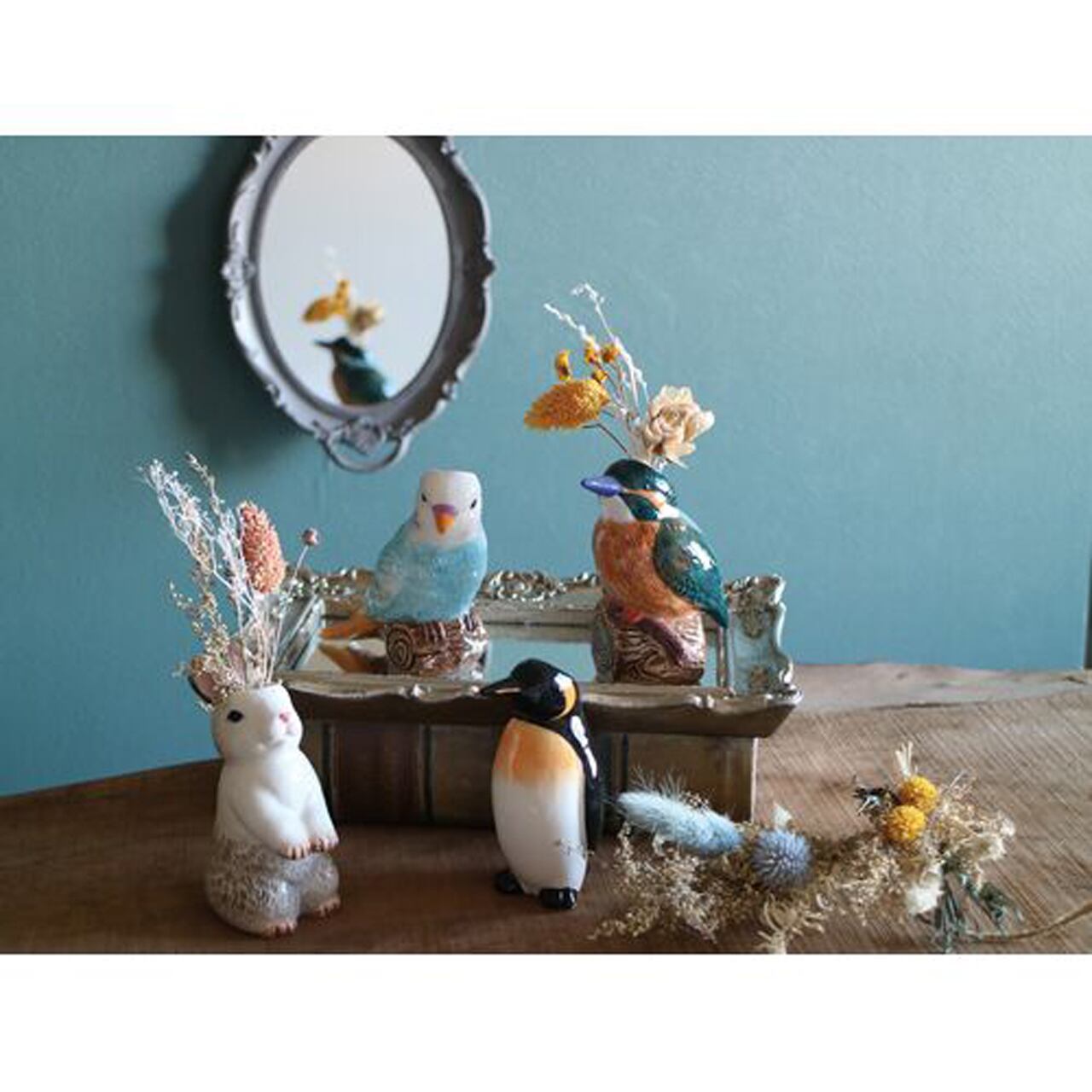 ニカラグア製 鳥の絵柄 陶器花瓶 【公式通販】