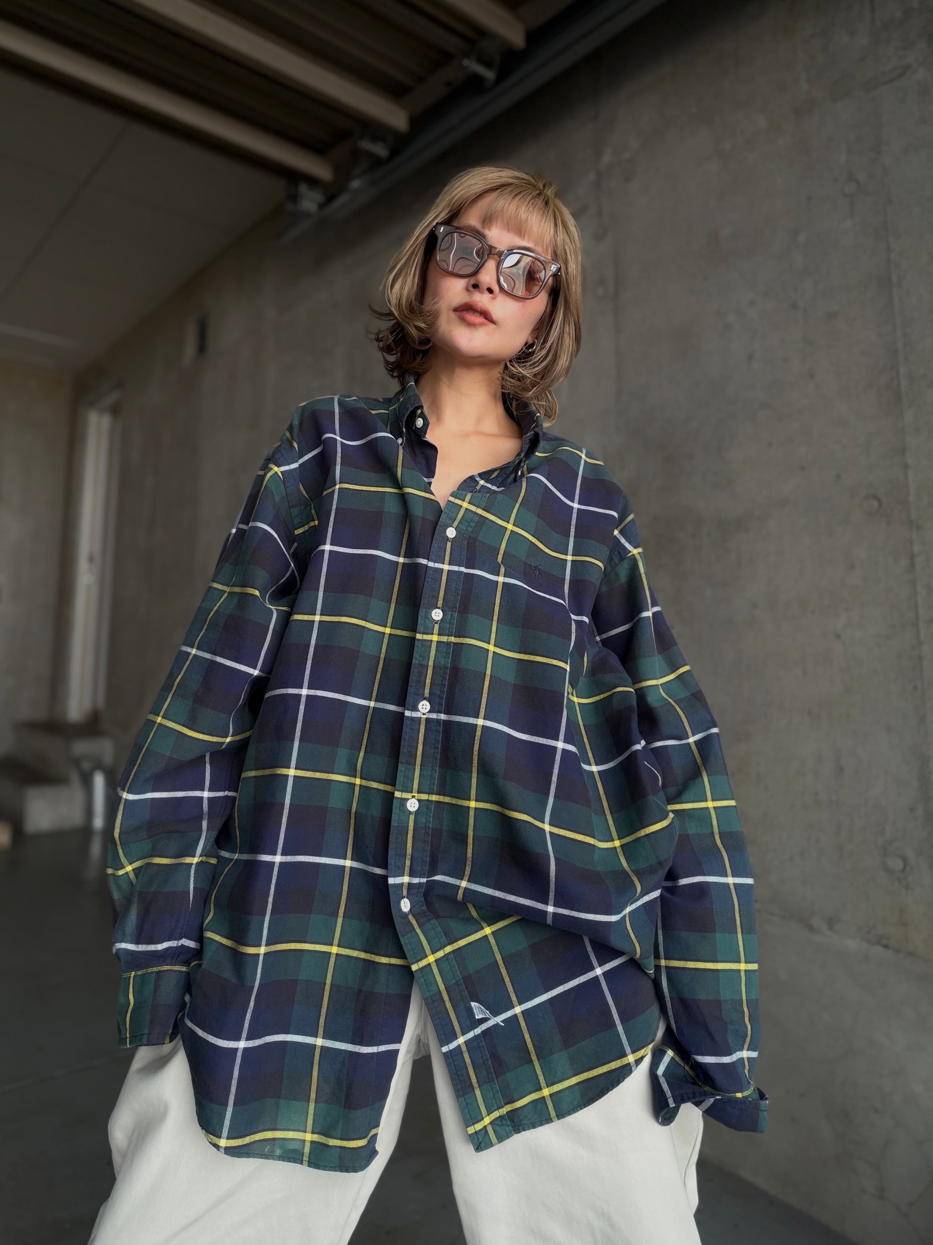 (SH1428)Polo Ralph Lauren tartan check BD shirt