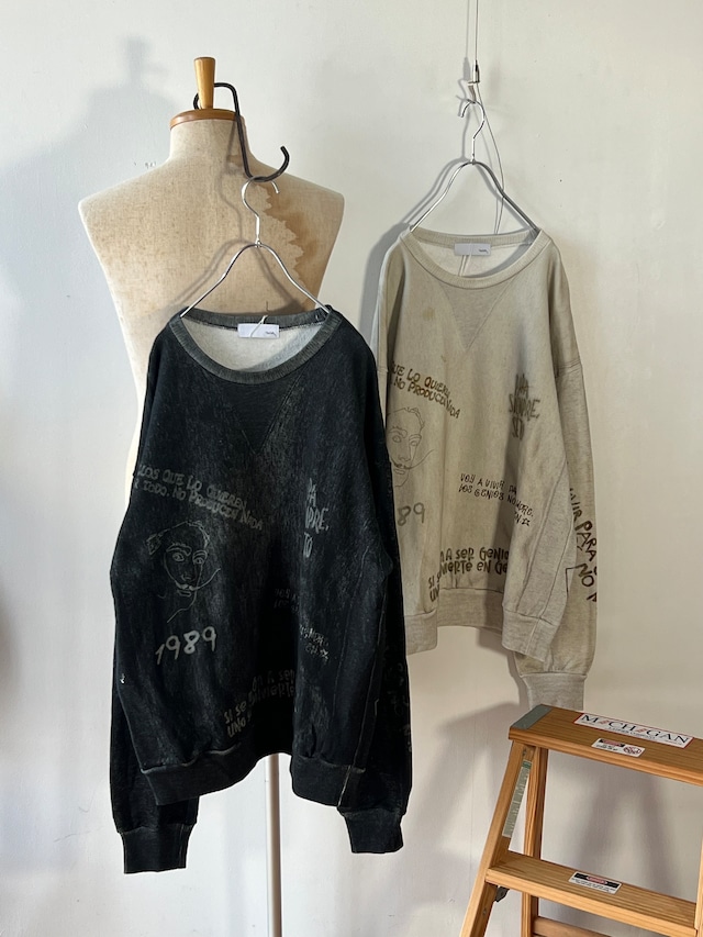 TOLQ -Printed Sweat Shirt- / 26-2205 / トルク プリント スウェットシャツ TOLQ -Printed Sweat Shirt- / 26-2205 / トルク プリント スウェットシャツ