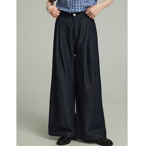 retro high waist loose wide leg jeans