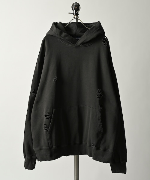 many men many mind Damage Hoodie (BLK) M2414000