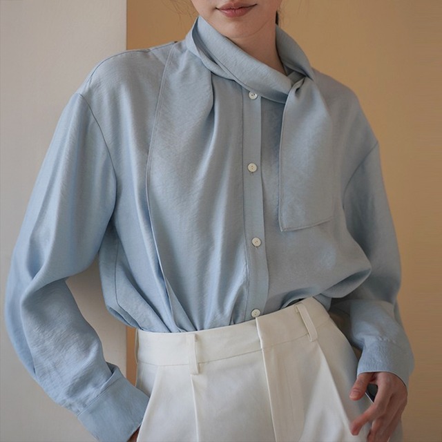 スカーフネック ブラウス No.5126