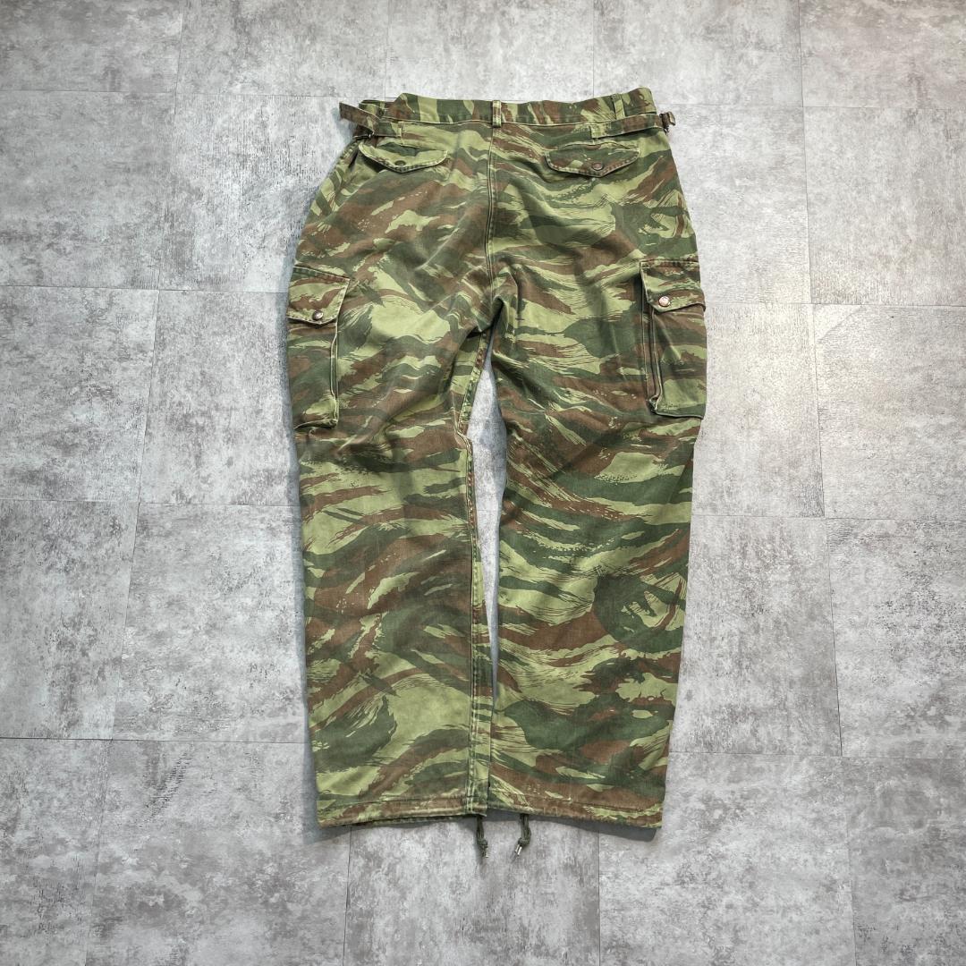 フランス軍リザードカモパンツ　50s テントリメイク　TAP47/52タイプ 50-60s フランス軍レプリカ リザードカモ TAP47パンツ4C w35 | ib2