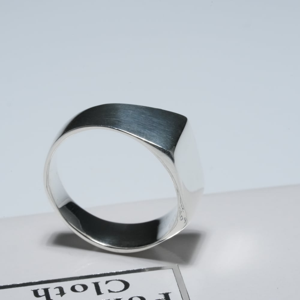 印台 リング シルバー 925 指輪 シンプル シグネットリング メンズ レディース