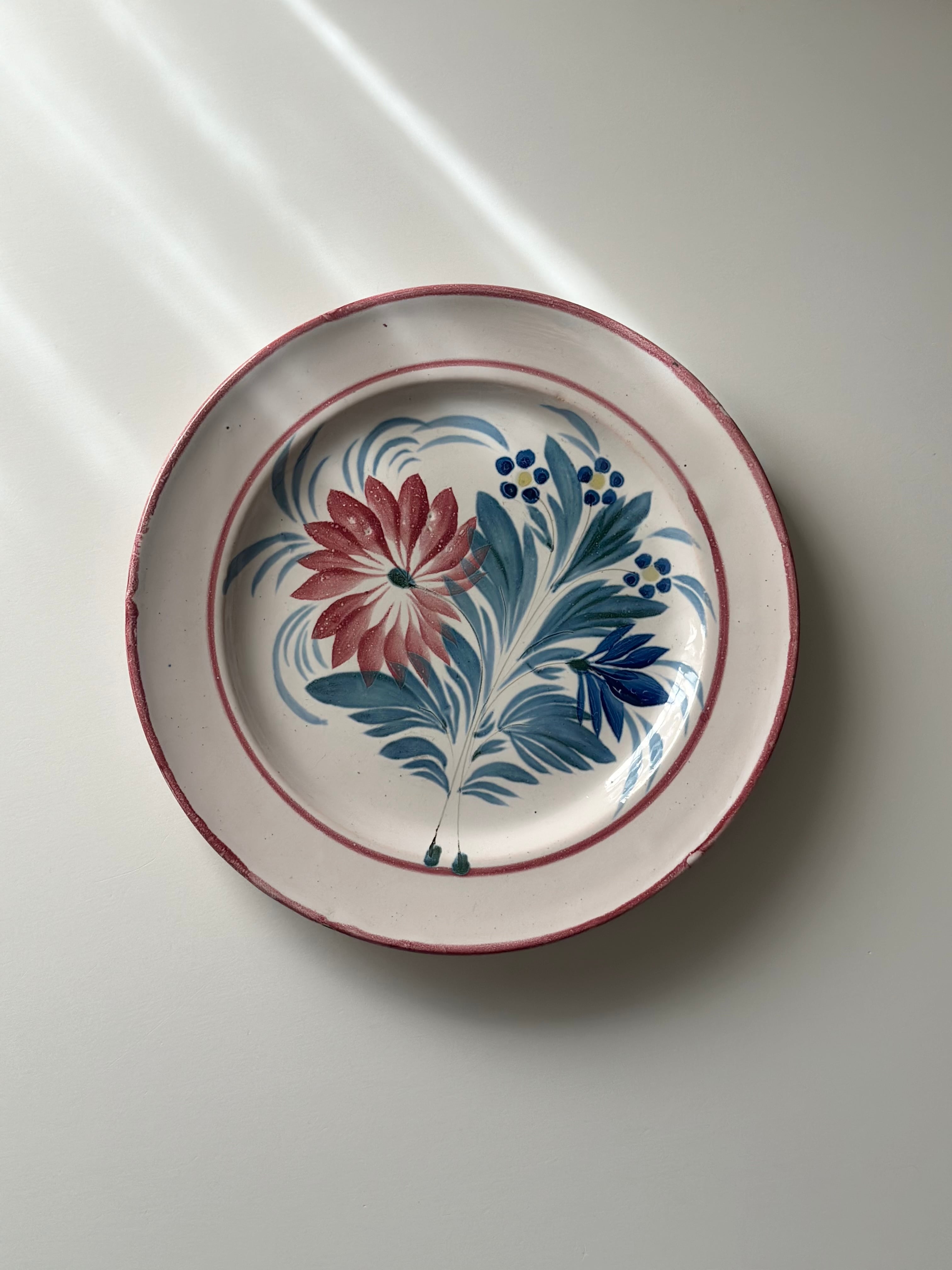 french vintage plate / 花柄のヴィンテージプレート | VIRON antique