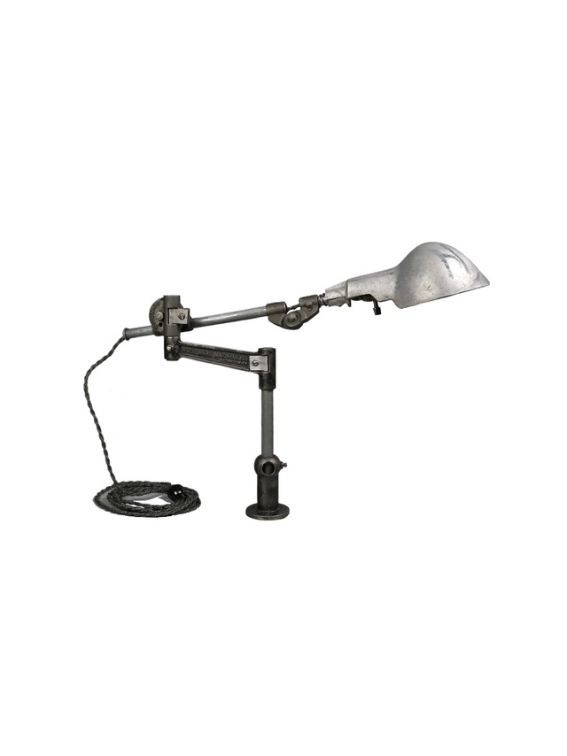 Woodward Industrial Articulating Arm Factory Light.  Woodward Machine Co .