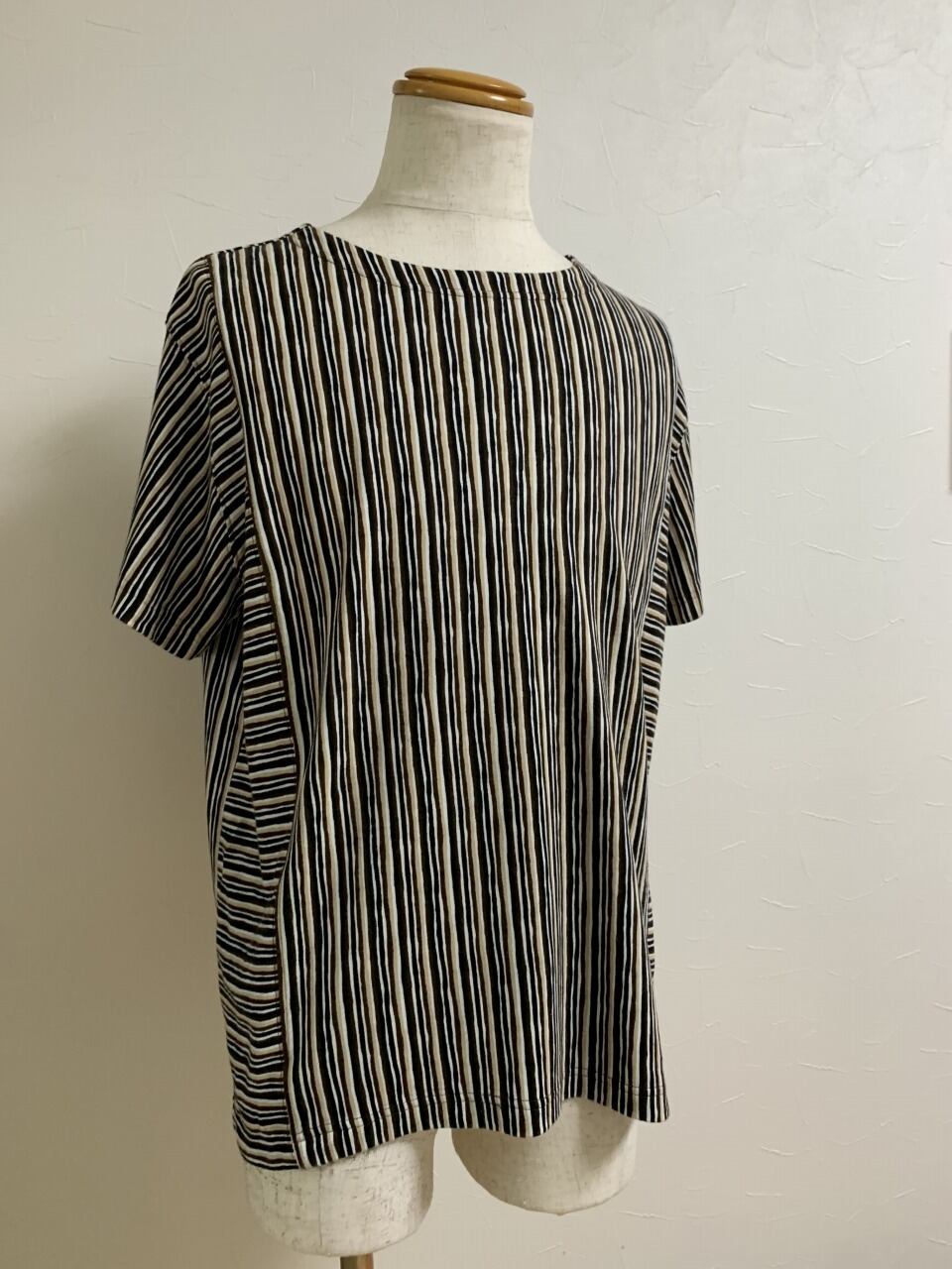 1990's Switched Stripe Design Cut and Sewn