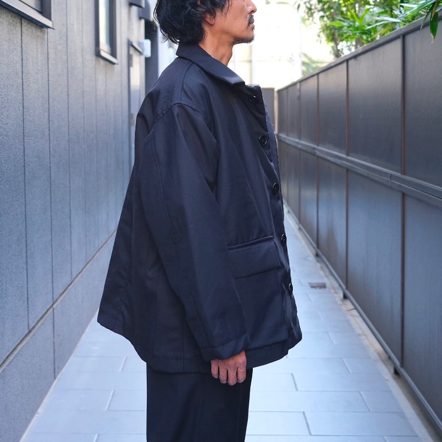 Sans limite(サンリミット) / HUNTER JACKET TWギャバジン-black Sans limite(サンリミット) / HUNTER JACKET TWギャバジン-black