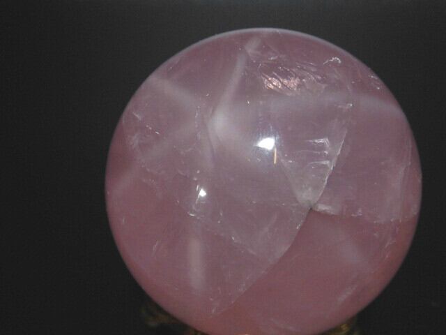 【送料無料】【高品質】マダガスカル産スターローズクオーツ丸玉　STARROSE−5