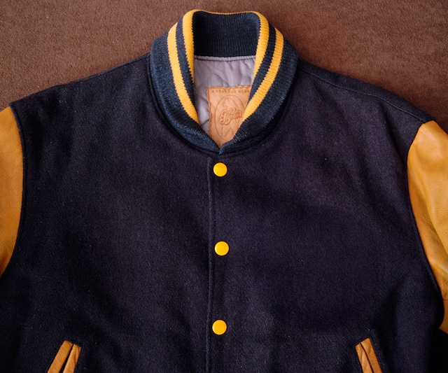 80s GOLDEN BEAR VARSITY JACKET M