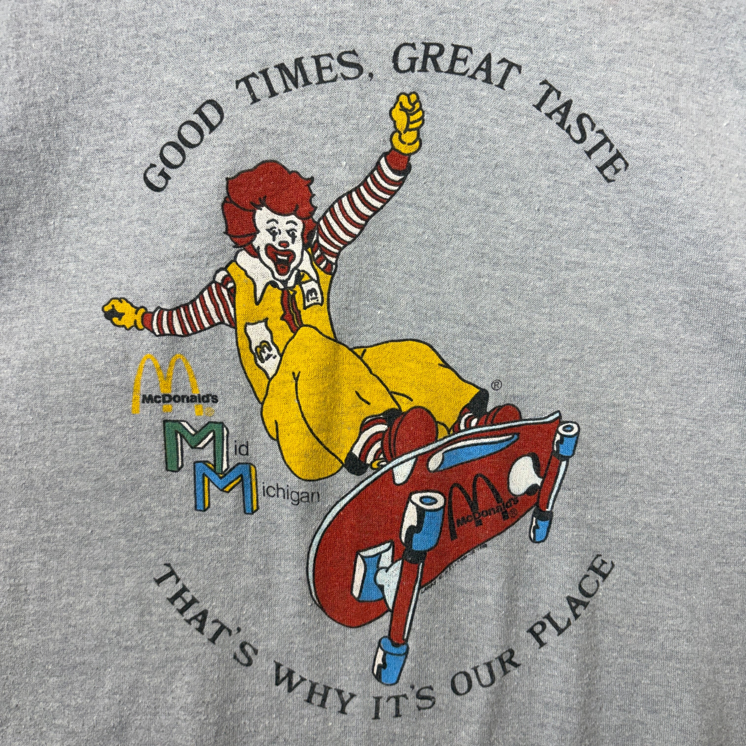 USA製 80s MCDONALD'S DONALD マクドナルド ドナルド T-sh Tシャツ