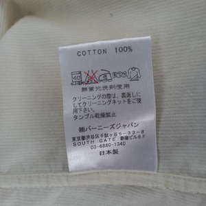 日本製　バーニーズニューヨーク　コーデュロイ　BDシャツ　長袖　無地　M