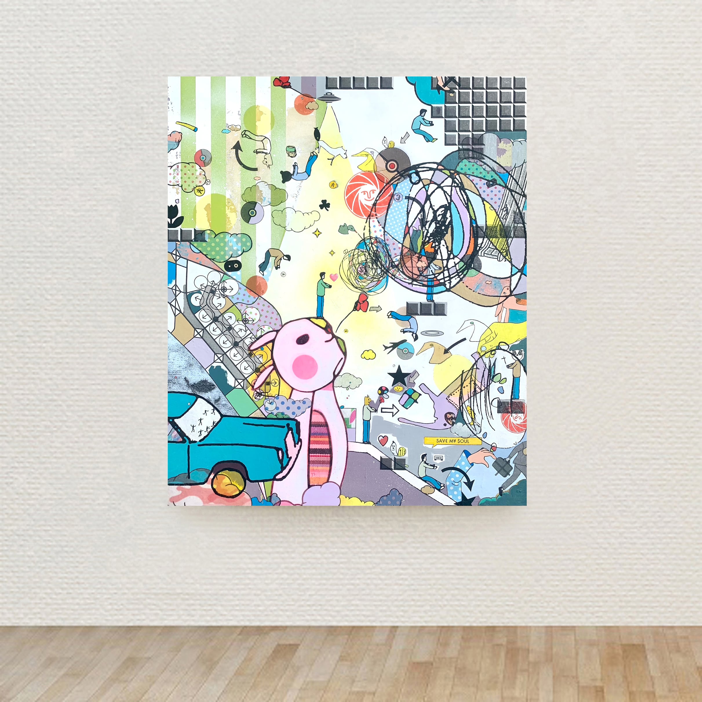 浮世絵｜UKIYO-E (青い車)