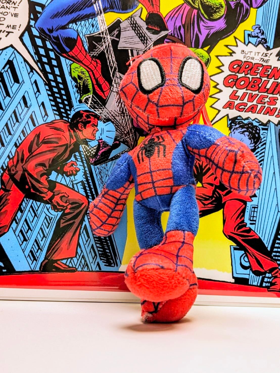 【ぬいぐるみキーホルダー 各種】 スパイダーマン（Spider-Man）〚アメリカン雑貨 アメトイ〛