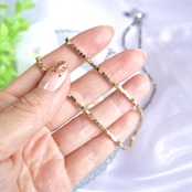 【まもなく入荷！予約受付中】191N ステンレスブロックチェーンネックレス　★　timelesz寺西拓人さん、JO1河野純喜さん、SixTONES京本大我さん・松村北斗さん着用