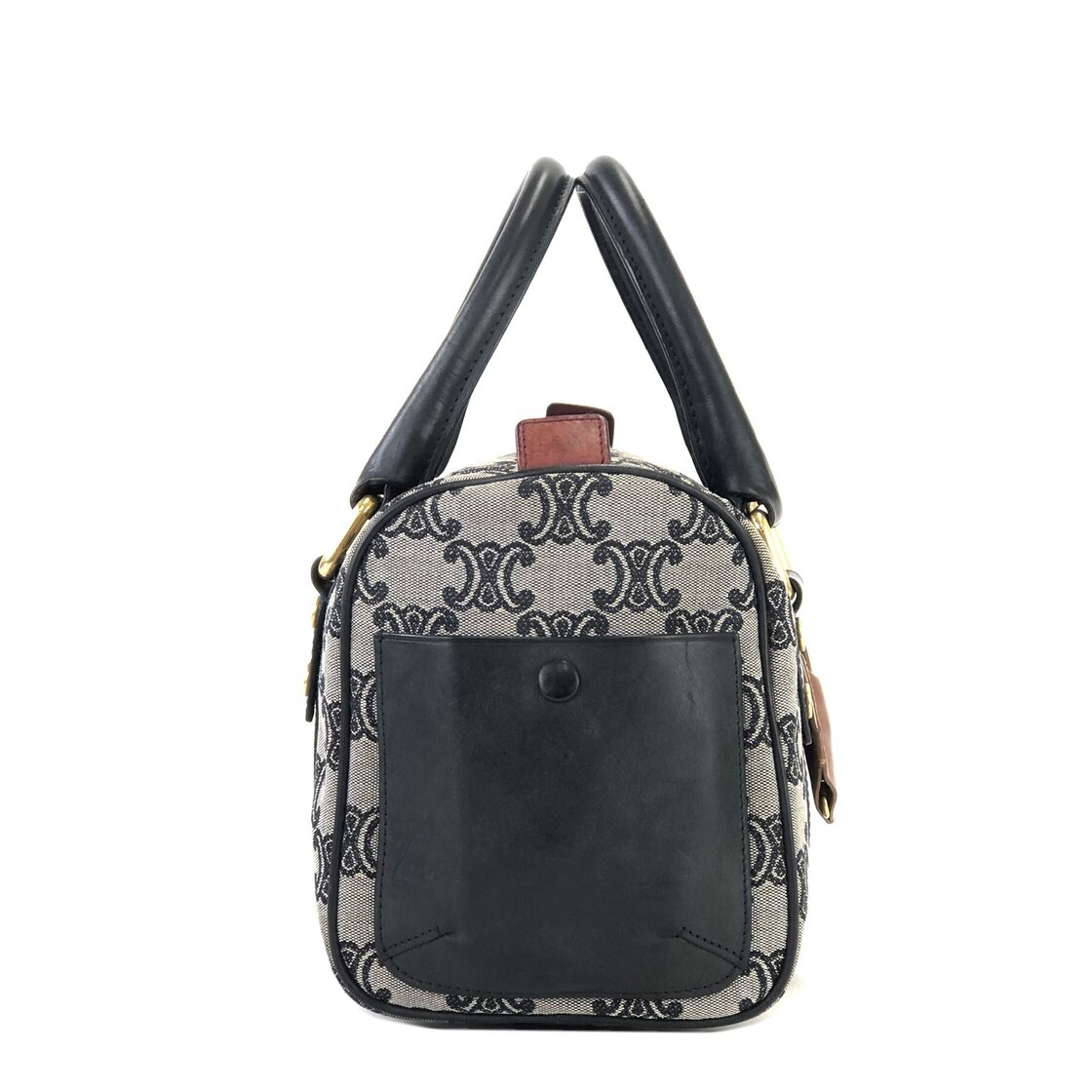 CELINE セリーヌ トリオンフ ジャガード ミニボストン ハンドバッグ 