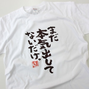 まだ本気出してないだけ。 おもしろ 漢字Tシャツ ka300-03