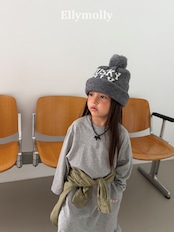 韓国子供服 / 26Autumn / ELLY MOLLY / クローバーロングフリルワンピース / 秋服 *5~15*