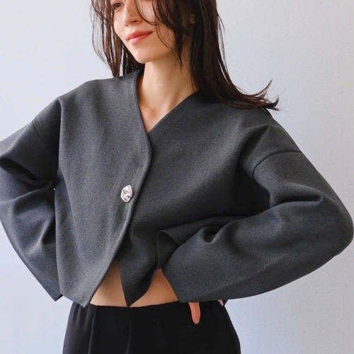 《 11/25(火)まで限定販売 》【 IFMEH 】Rónde knit jacket