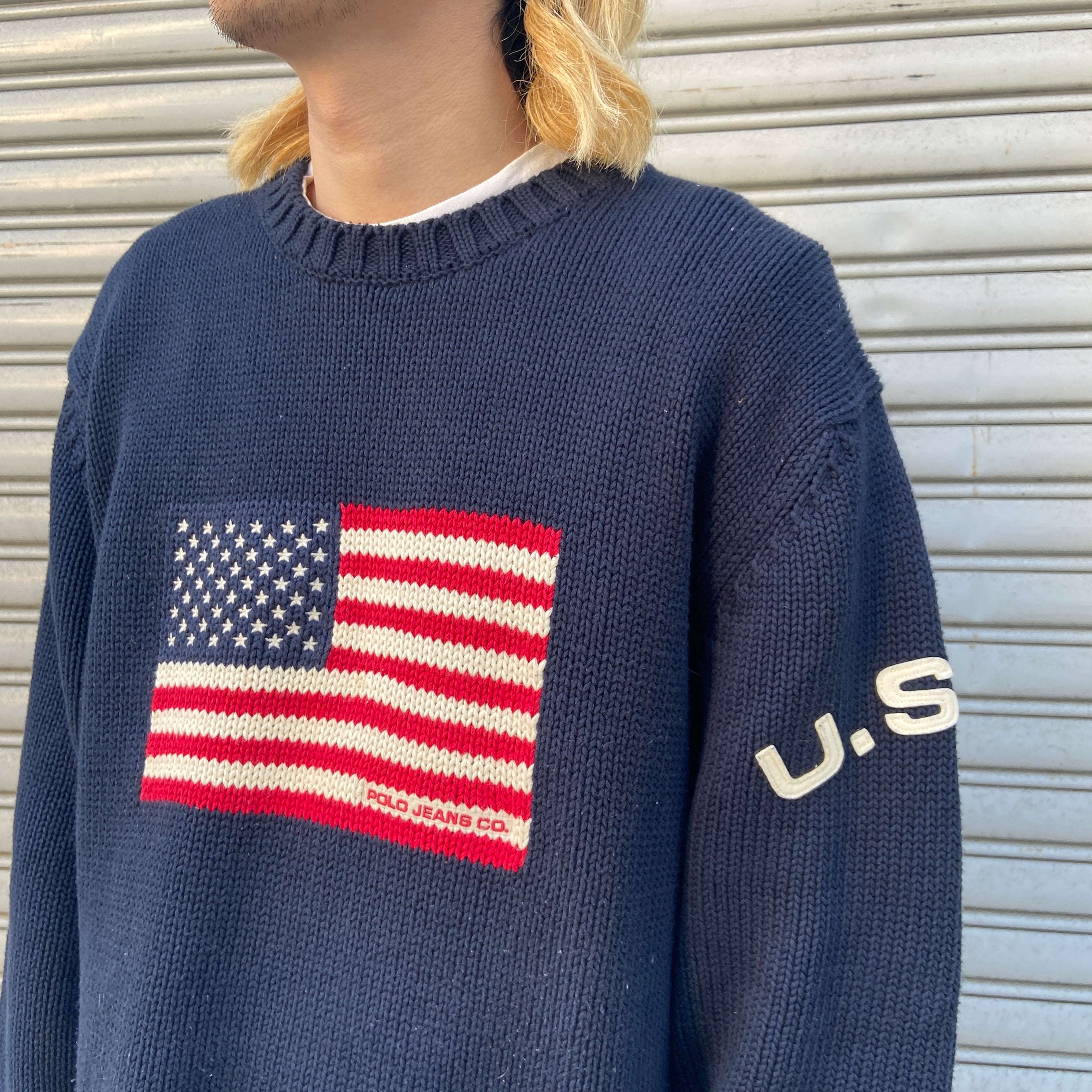 濃いピンク系統 【送料無料】USA ポロ ラルフローレン アメリカ 国旗