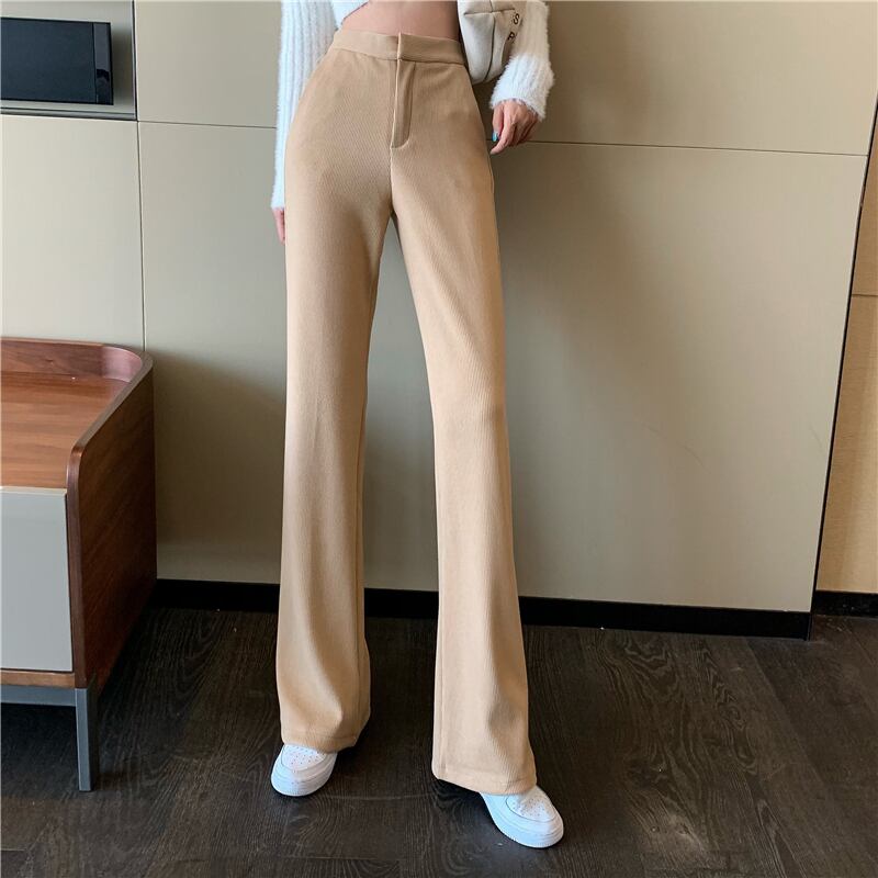 コーデュロイパンツ ハイウェストウィンタースタイルカジュアル 冬物 YY-ファッション13123189537