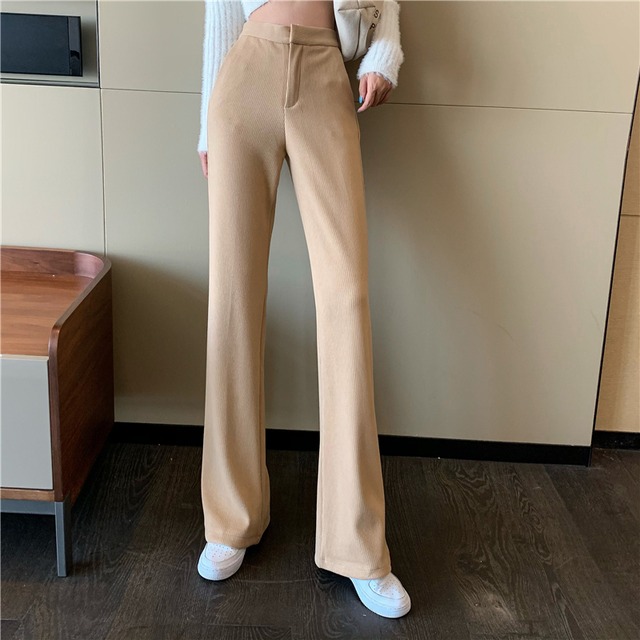 コーデュロイパンツ ハイウェストウィンタースタイルカジュアル 冬物 YY-ファッション13123189537