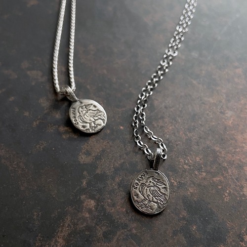 SV925 Etched Pendant -Corvus / シルバー製 エッチングペンダント・カラス座（チェーン５０cm付）