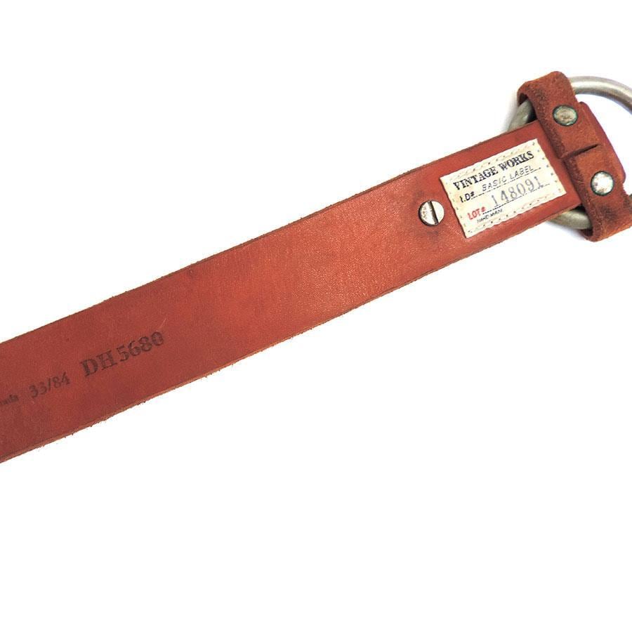 VINTAGE WORKS BELT DH5680 TAN BROWN ビンテージワークス レザー