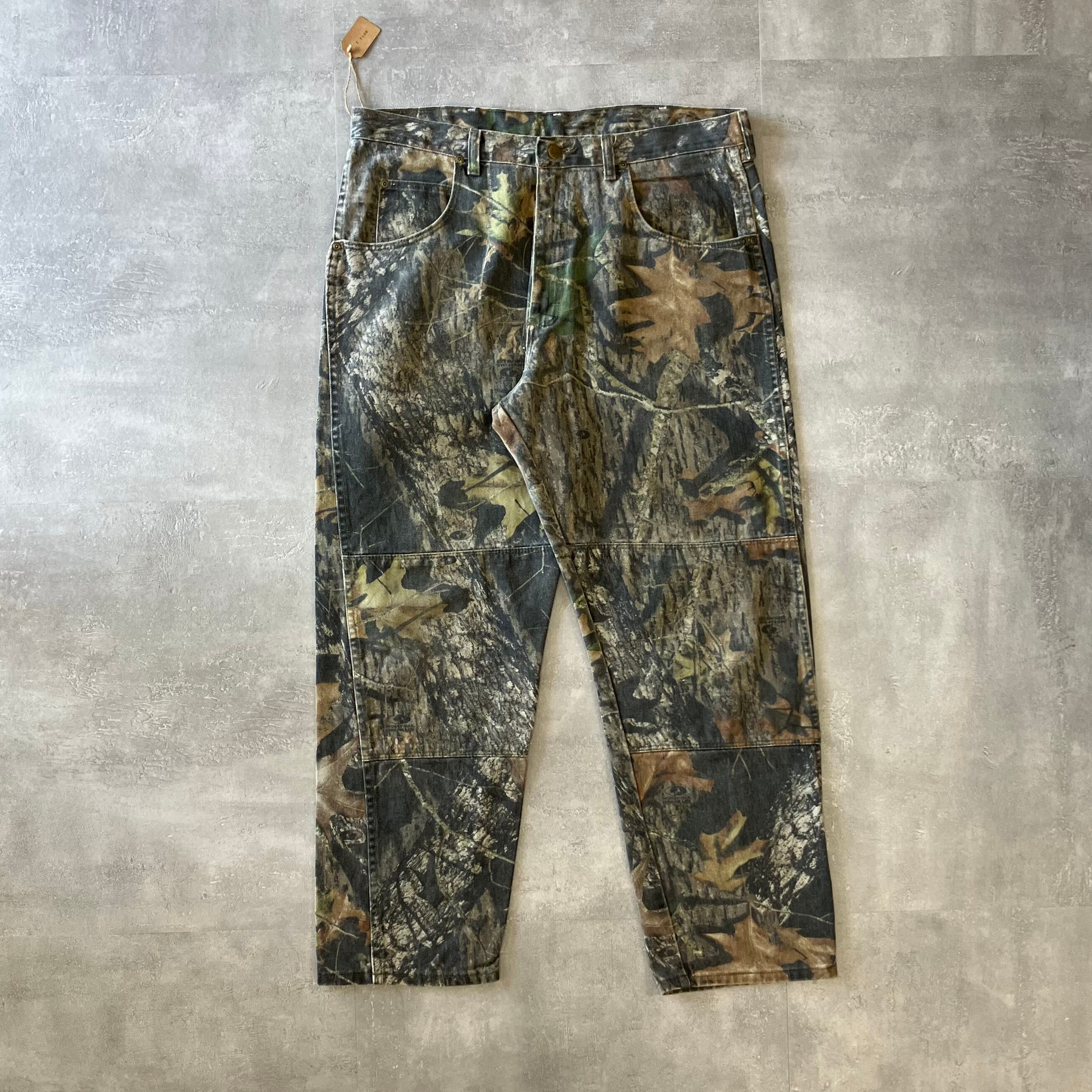 《実寸w35l28》wrangler 00s リアルツリーパンツ ダブルニー No.2245