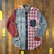 90's CLEVE SHIRT MAKERS /  DEADSTOCK  CRAZY PATTERN FLANNEL B.D.SHIRT