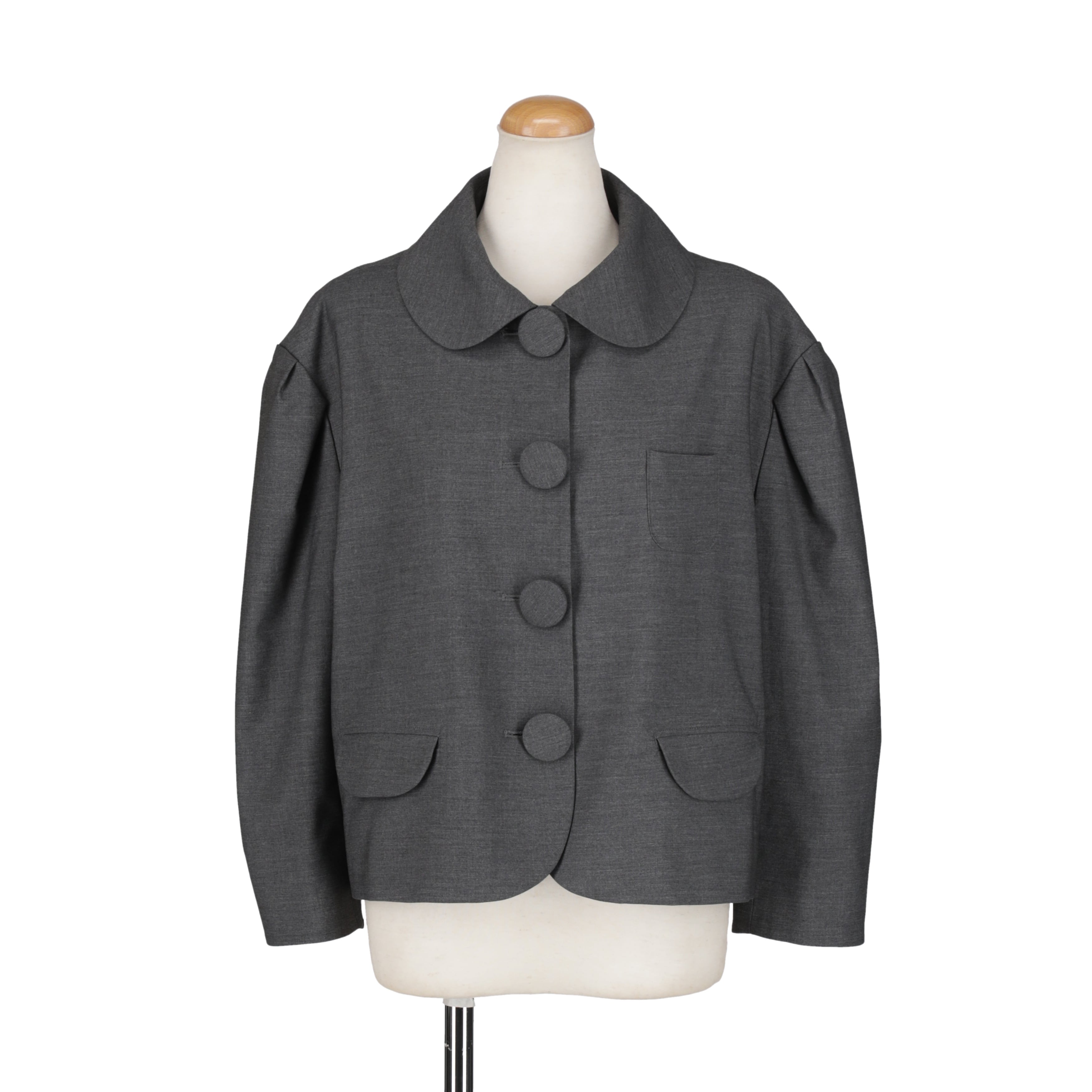 丸襟ジャケット　GRAY