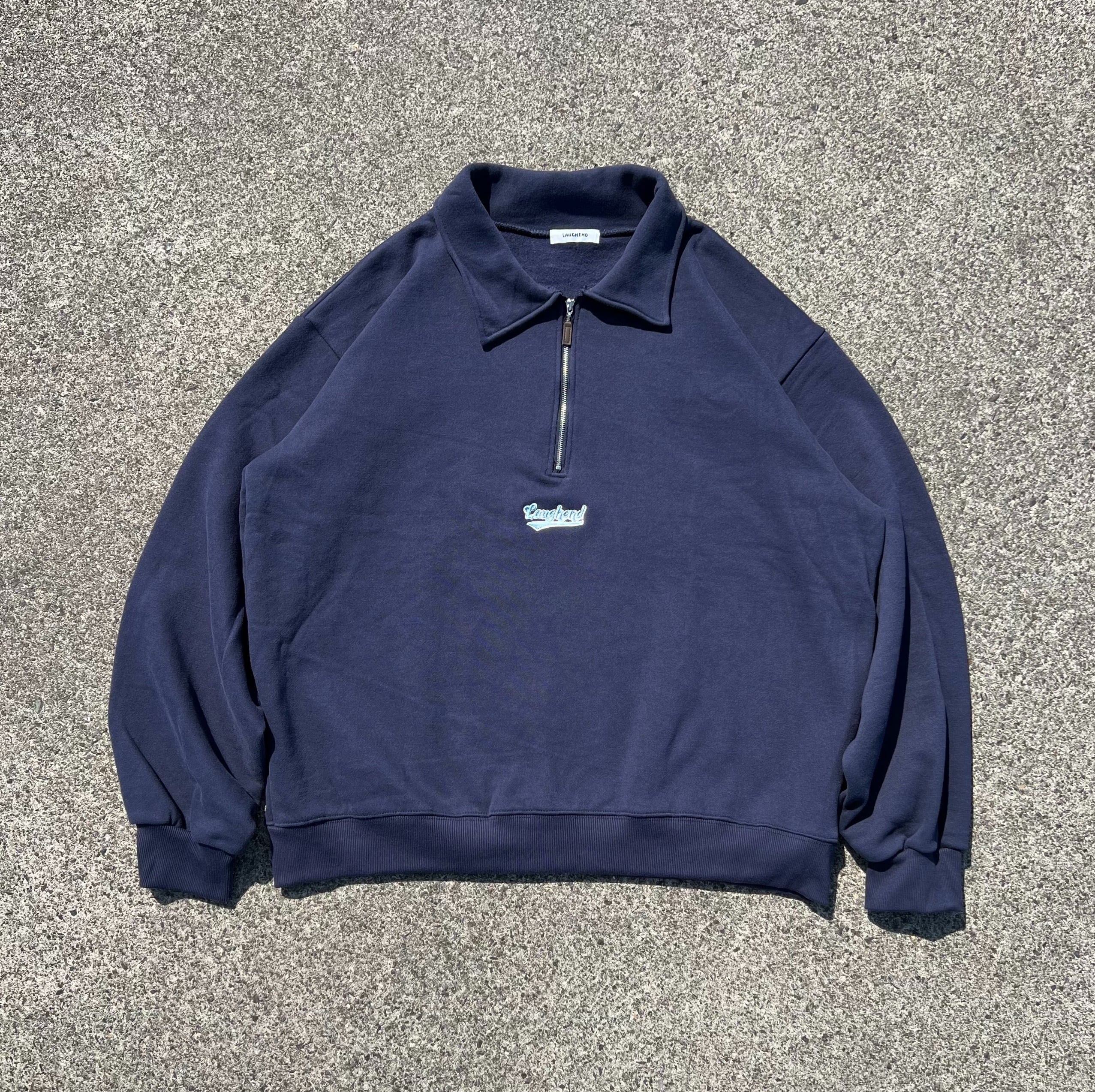 LAUGHEND half zip sweat (navy) | LAUGHEND powered by BASE