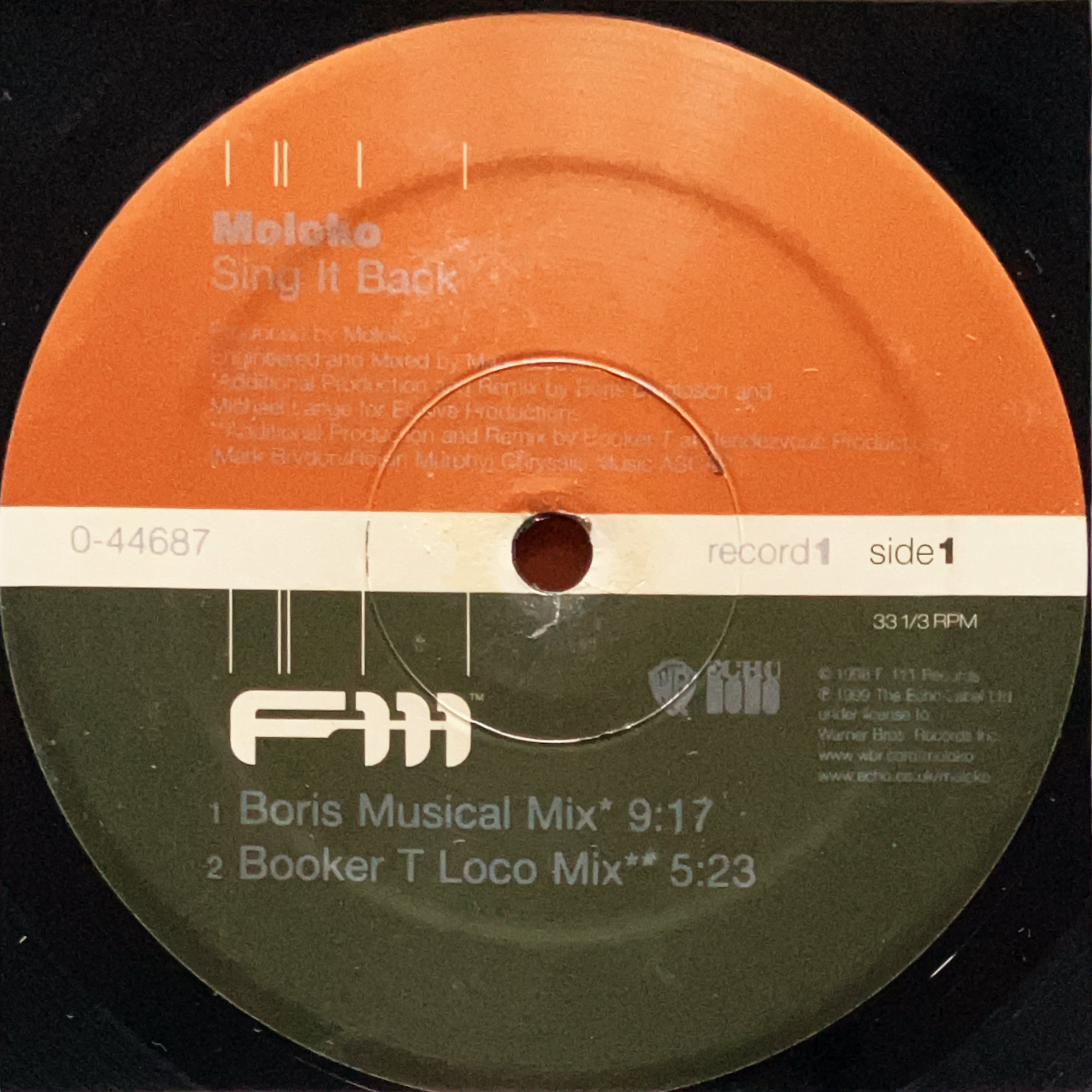 洋楽 Herbert A Pair Of Remixes Moloko 12”×2/ Herbert Remix】Moloko / Sing It Back (F-111 Records) (0