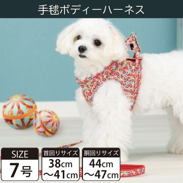 【受注生産品】Toto&Pal(トトパル) ボディーハーネス・手毬(7号)