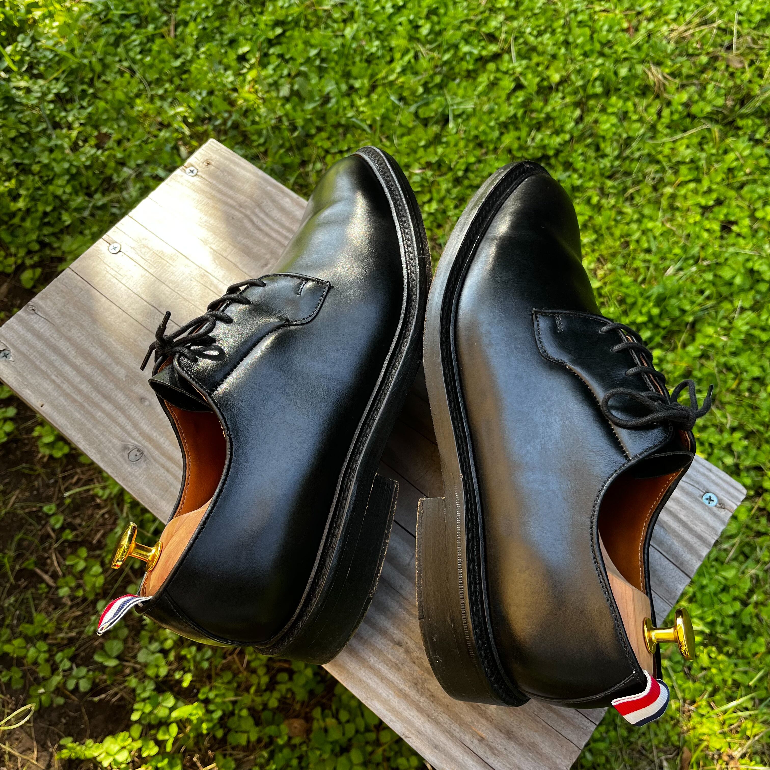 定価16万】THOM BROWNE クラシック プレーントゥ ドレスシューズ-