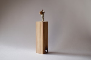 (157)wood figure-mini台付_091