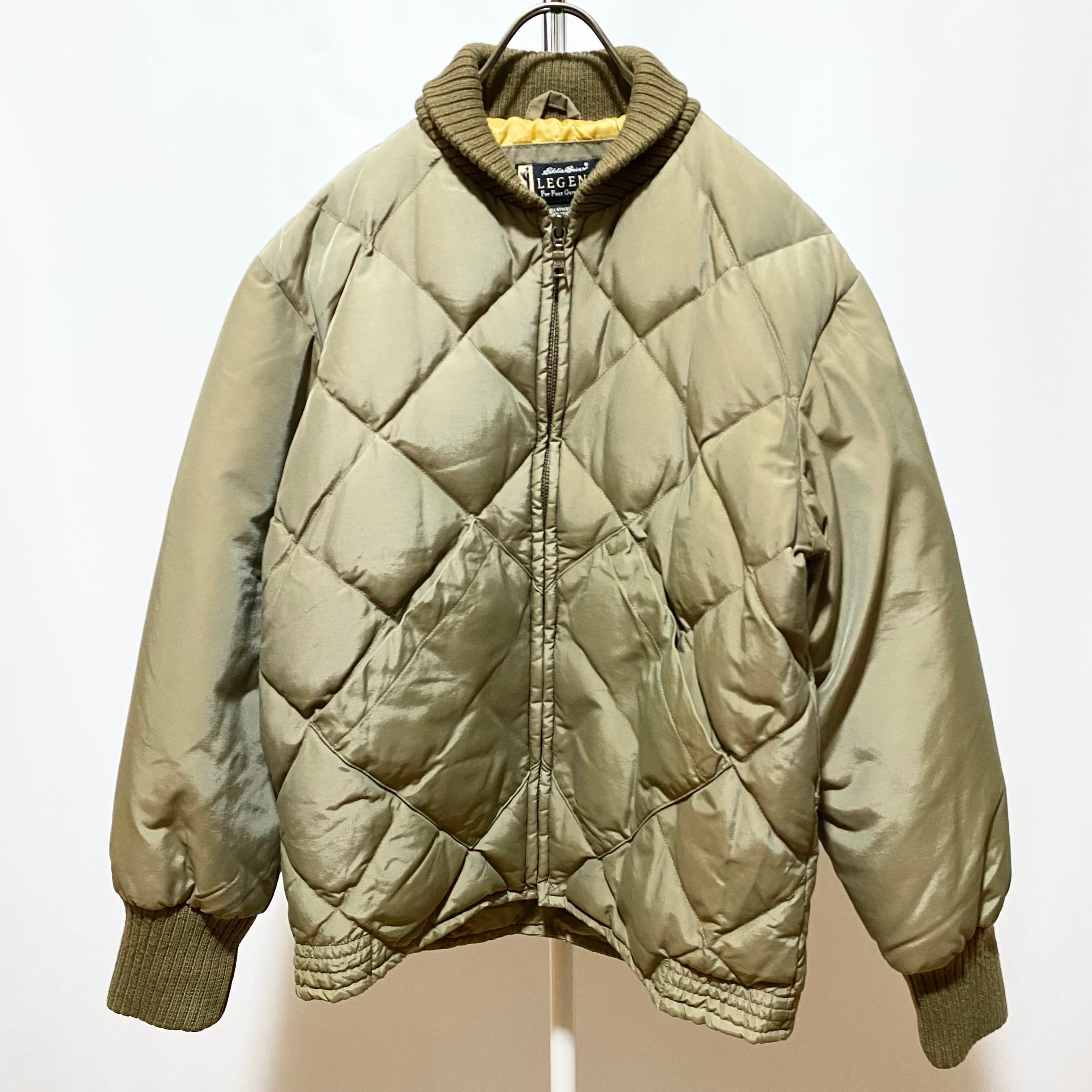 Eddie Bauer Legend Skyliner Down Jacket Khaki 00s 90s | IDLS Online