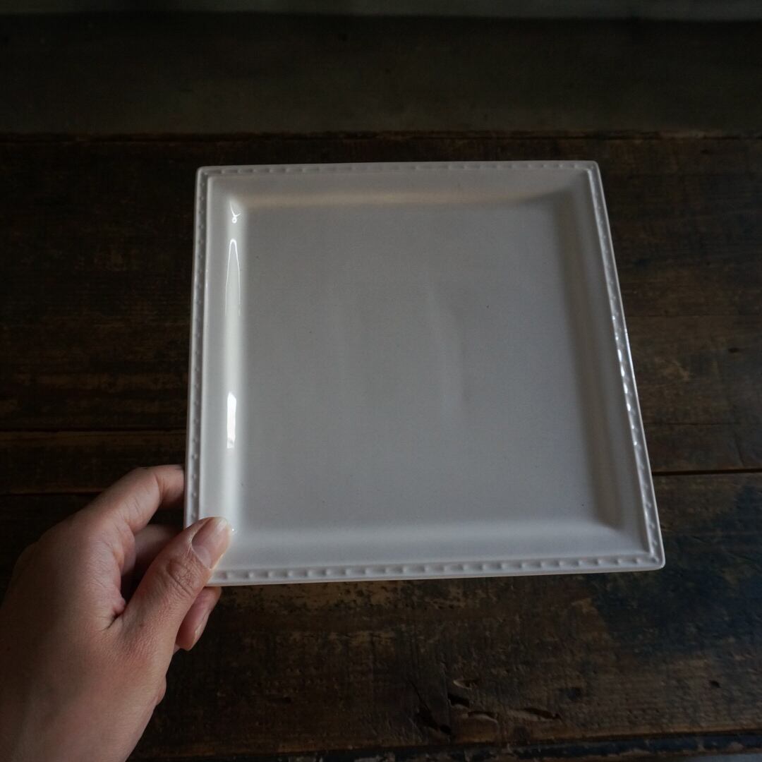 古いフランスの陶器コンポート