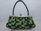 緑色ビーズビィンテージバック green color bead vintage bag(made in Japan)