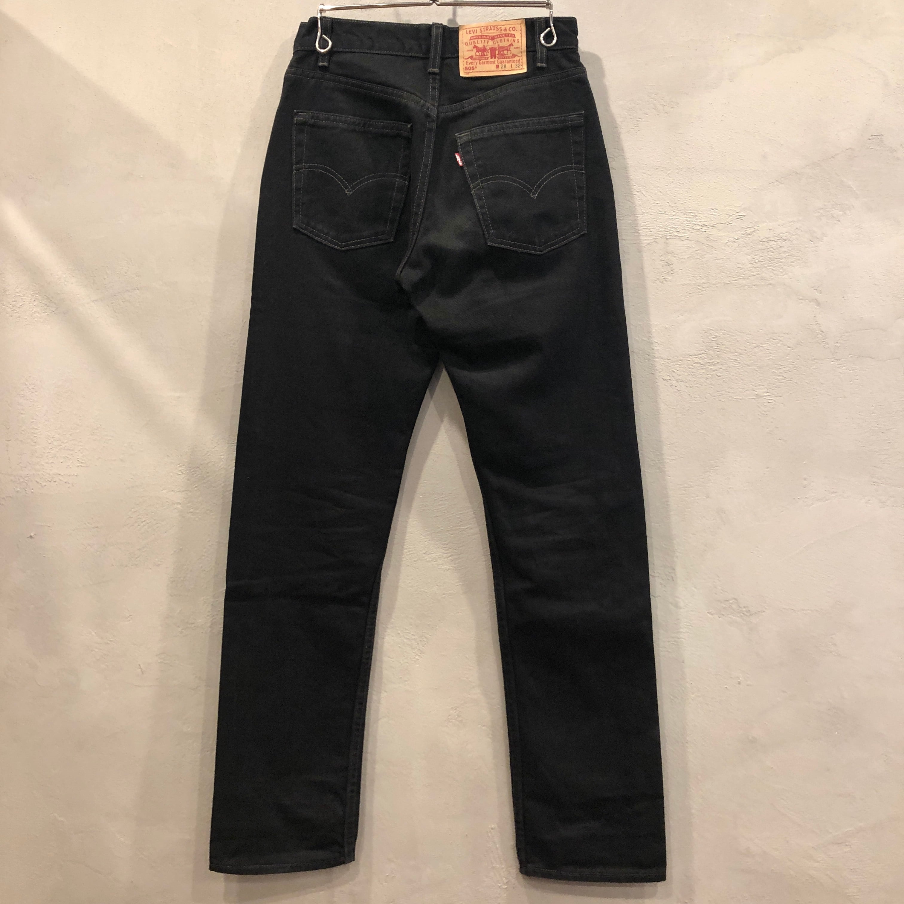 ⊕⊕ LEVI'S 505 後染めブラック USA W28 L32 | safarionline