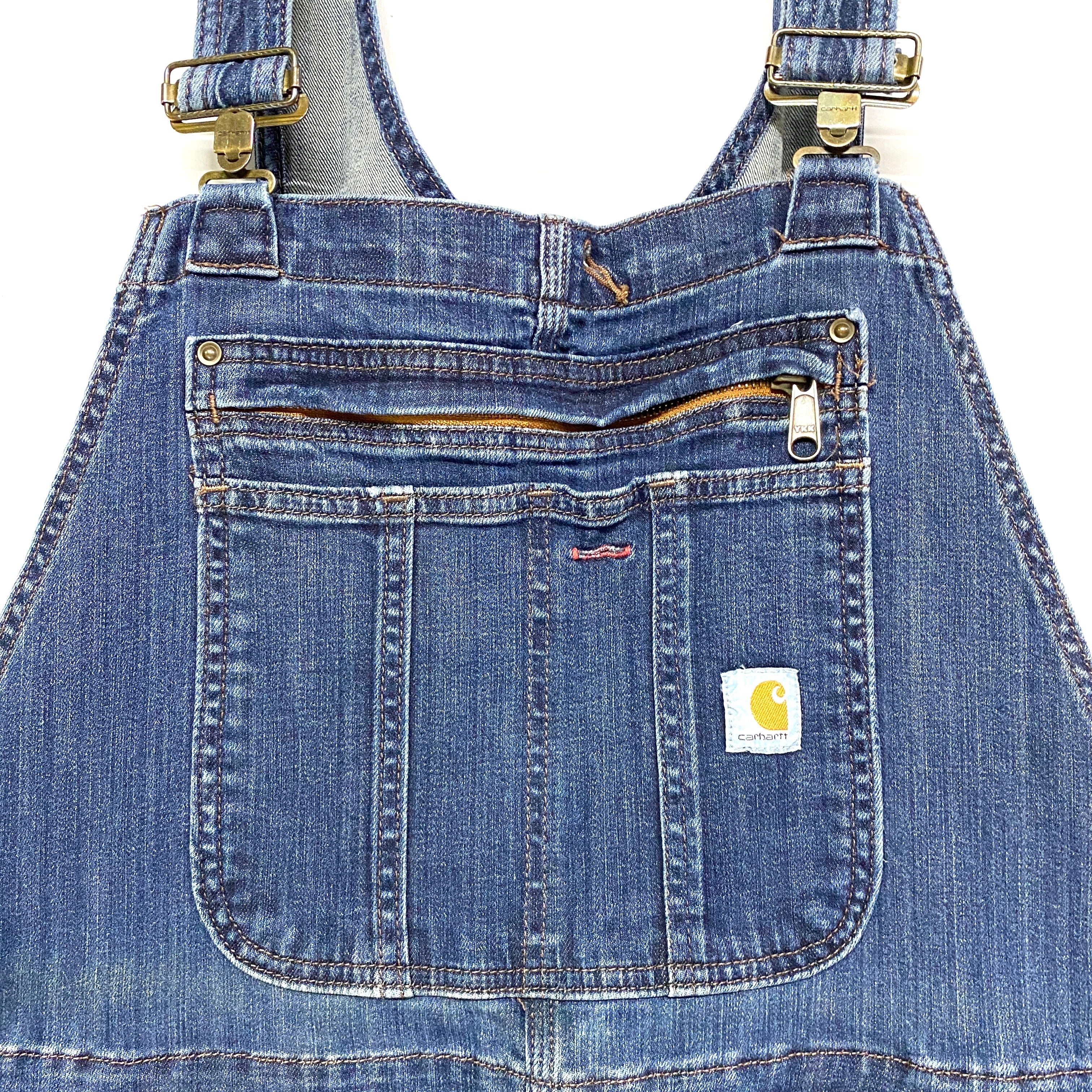 美品！！【Carhartt カーハート】デニムオーバーオール ダブルニー y2k ビッグサイズ Carhartt カーハート デニム オーバーオール ダブルニー