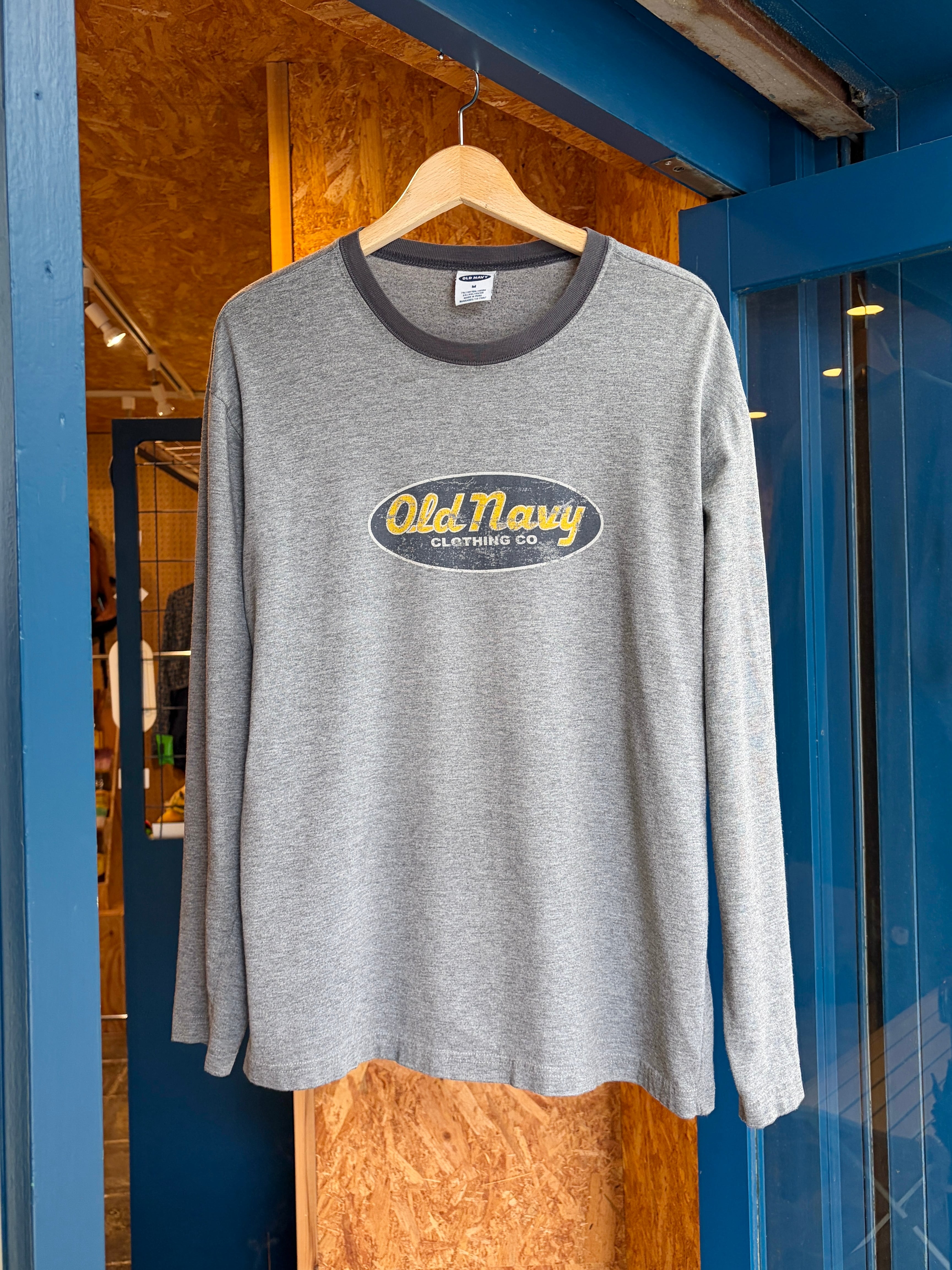 トップス 10s old gap thermal border L/S tee cboy USED 10s GAP l/s thermal tops | bud