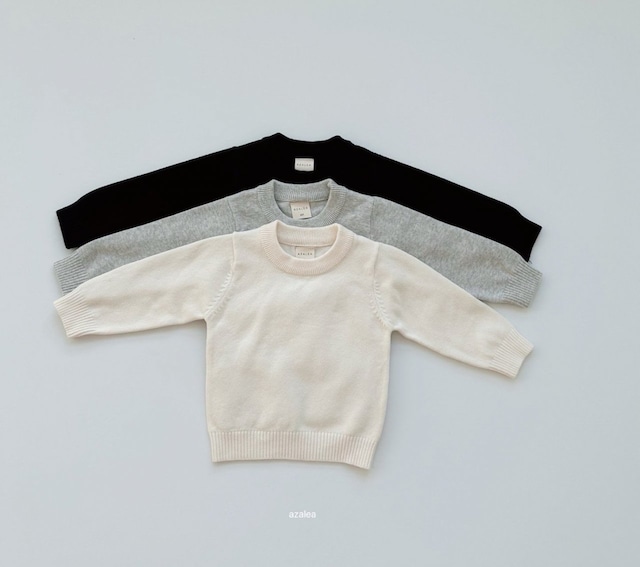 【取寄】azalea|bebe cozy round knit|ベベコージーラウンドニット|6m-18m|baby|26 autumn