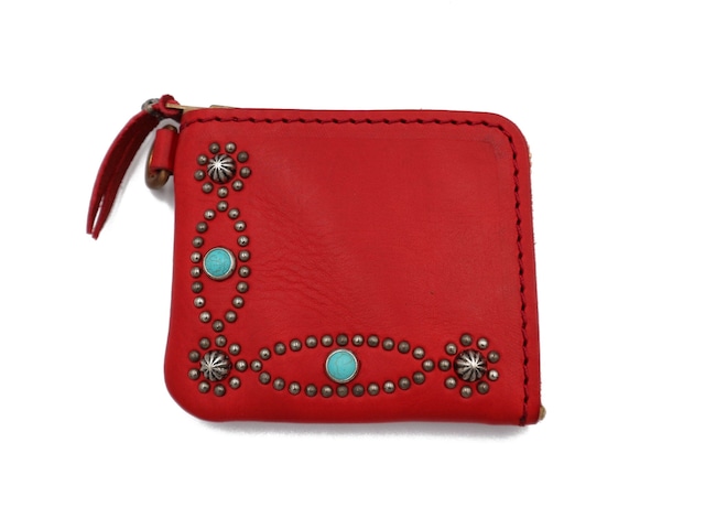 L ZIP  STUDS WALLET (INFINITE ELLIPSE)