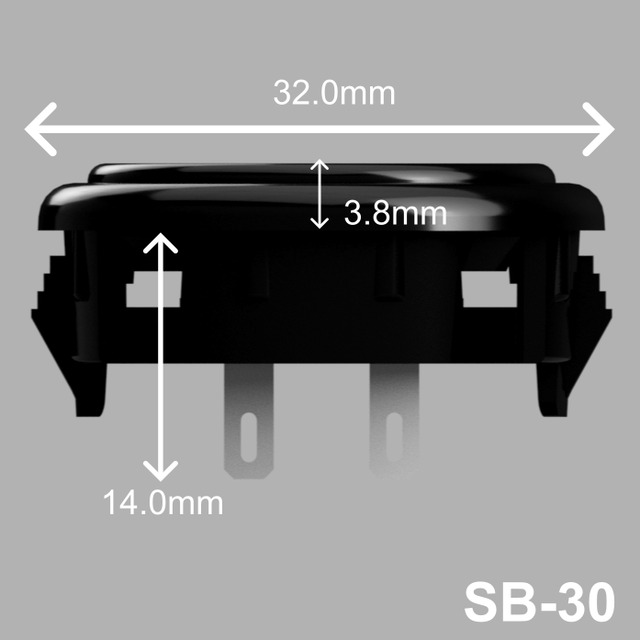 OneFRAME ボタン 24mm3個・30mm1個 レバーレス アケコン用ボタン】OneFRAME SB-30 30mm ブラック 単品 | OneFRAME