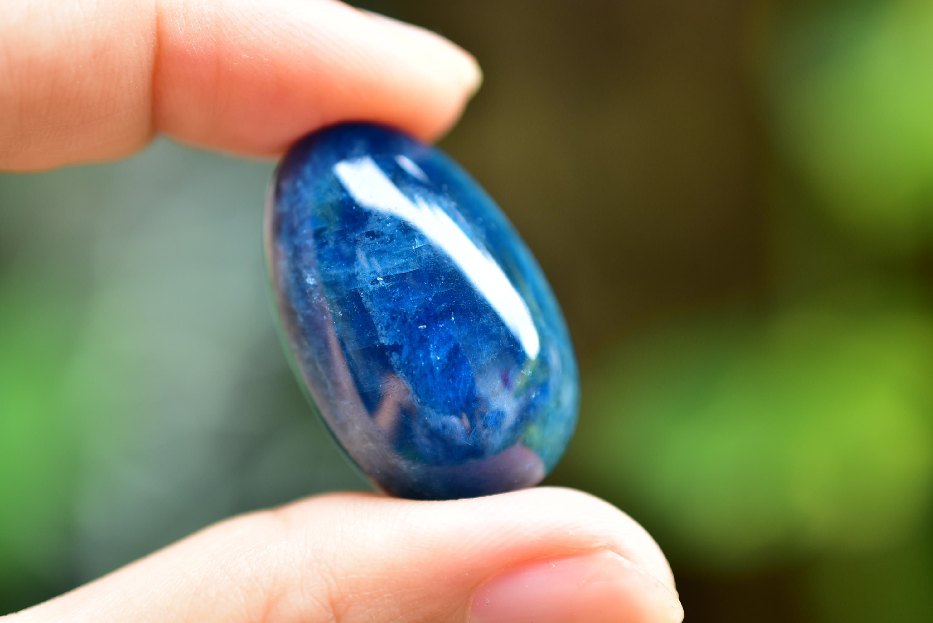 キャッツアイ☆ブルーアパタイト ルースapa001 | Funky garuda Stone