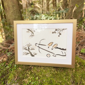 松竹梅＊黒龍さまの開運アート