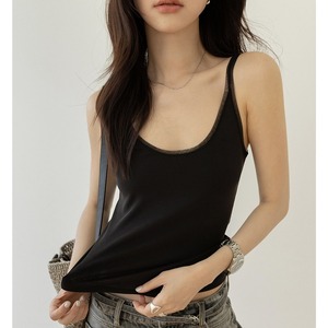 daily wide neck tank top　k-0225